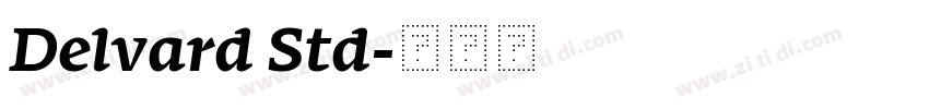 Delvard Std字体转换